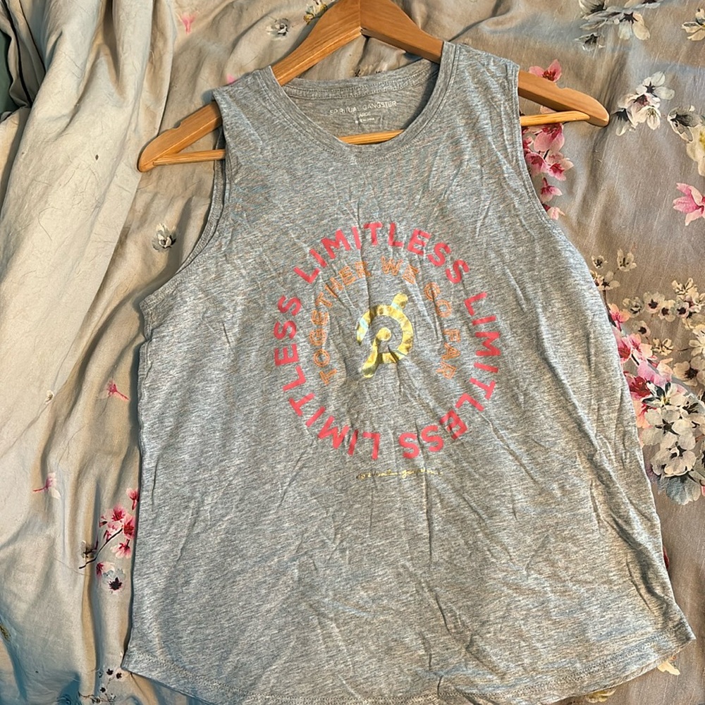 Peloton tank. Spiritual gangster. Size L